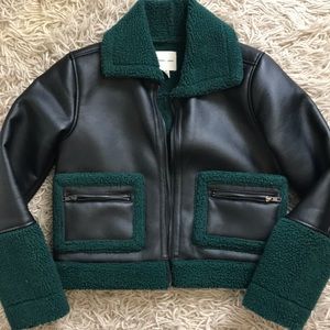Faux shearling coat